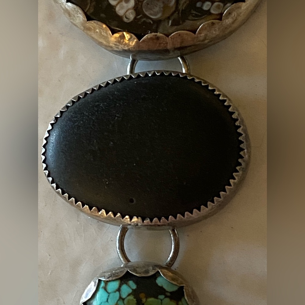 Fossil Stone & Turquoise Necklace - Picture 4 of 10